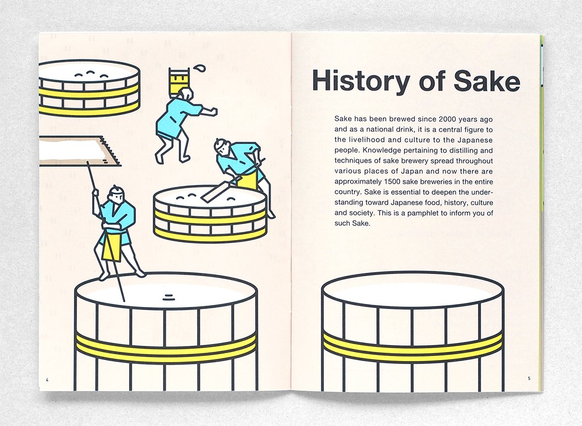 日本清酒手冊(cè)VI形象展示  單頁展示