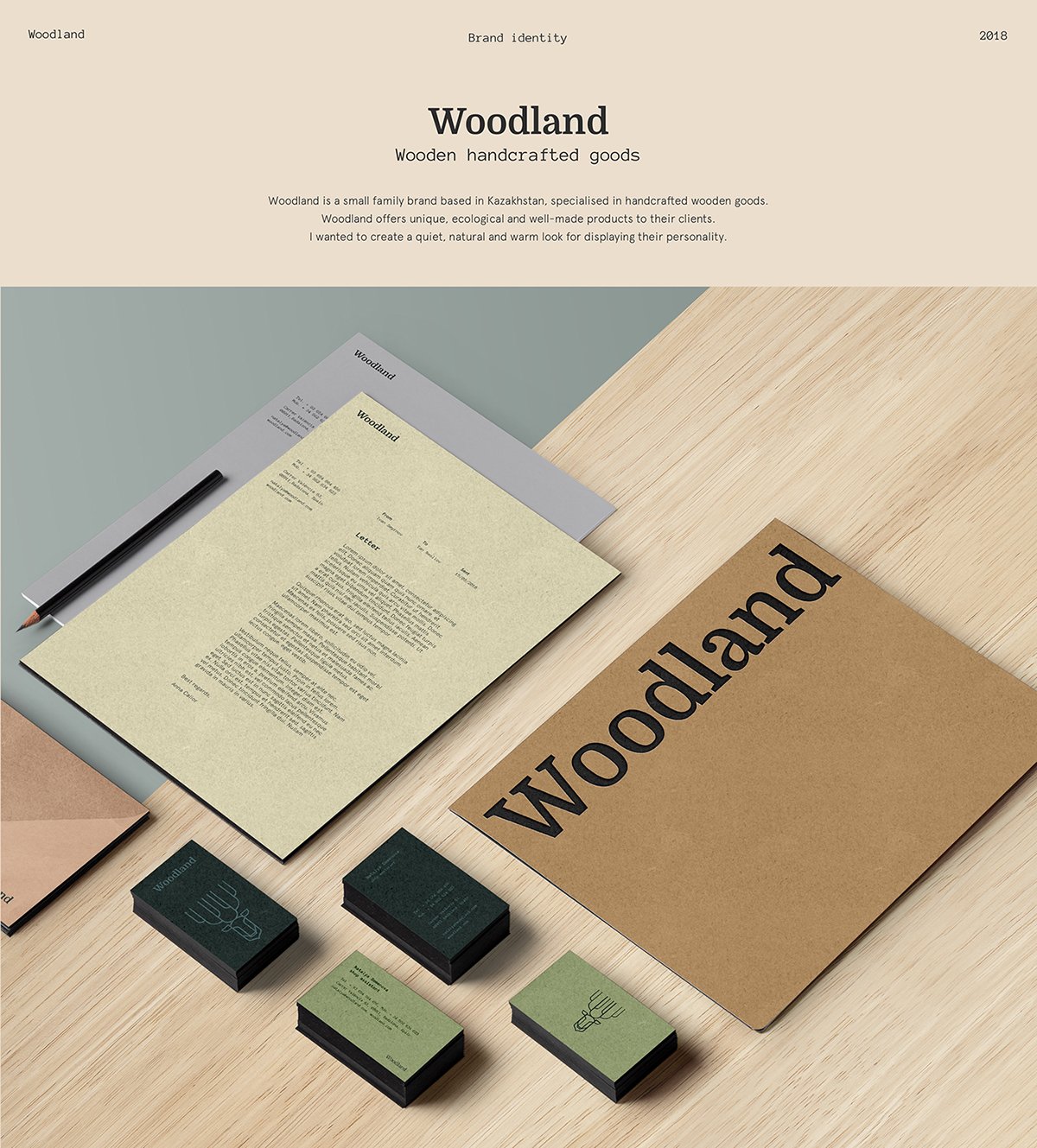 Woodland手工木制品品牌vi設計欣賞，手工木制品品牌，手工木制品品牌vi設計，家具品牌vi設計，家具品牌視覺形象識別設計，深圳vi設計，深圳品牌視覺形象識別設計，左右格局