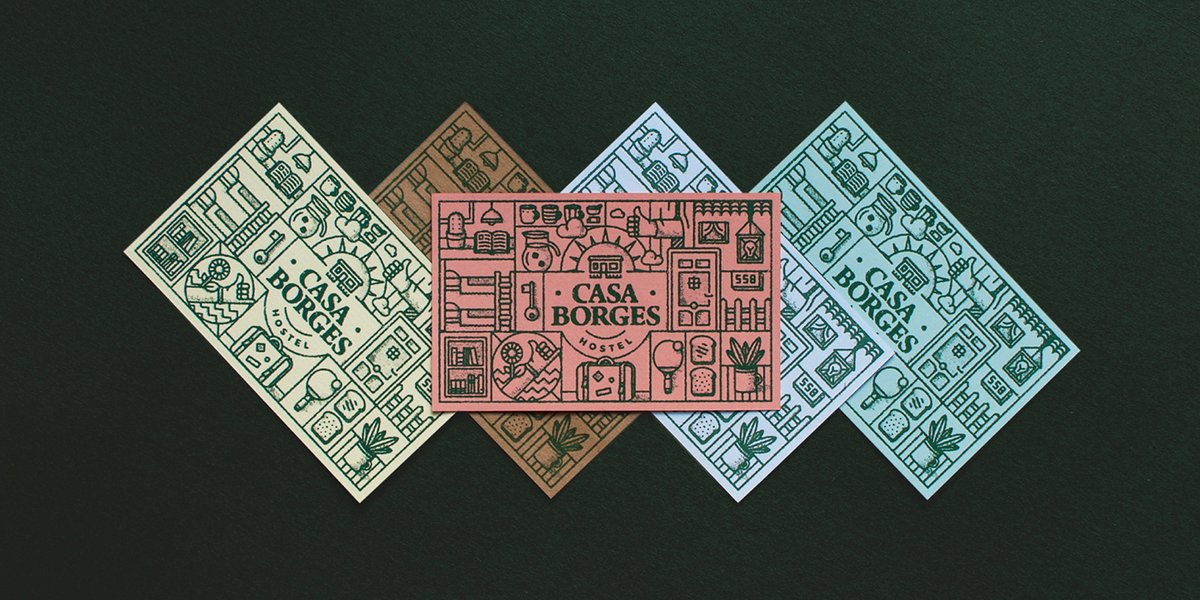 Casa Borges 旅館品牌vi設計—視覺形象設計，vi設計，視覺形象設計，旅館品牌vi設計，圖形設計，旅館vi設計，vi品牌策劃，深圳vi設計，左右格局