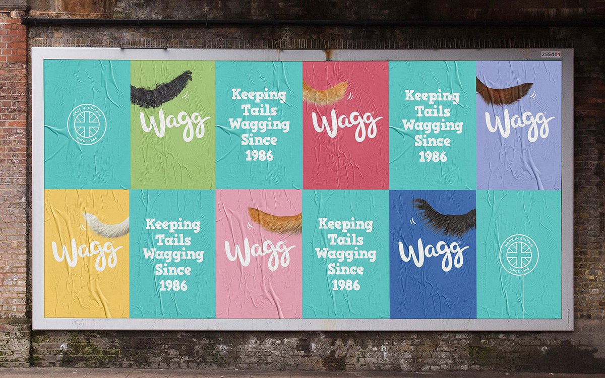寵物食品 Wagg 品牌標識vi設計及品牌重塑，vi設計，食品vi設計，品牌形象設計，食品品牌vi設計，標識設計，品牌vi設計，品牌策劃，深圳vi設計，左右格局