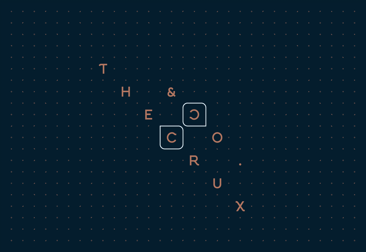 Crux & Co餐飲店品牌vi設計和logo設計——字母組合的標志設計，vi設計，餐飲vi設計，餐飲品牌vi設計，logo設計，品牌標識vi設計，品牌vi設計，品牌策劃，深圳vi設計，左右格局
