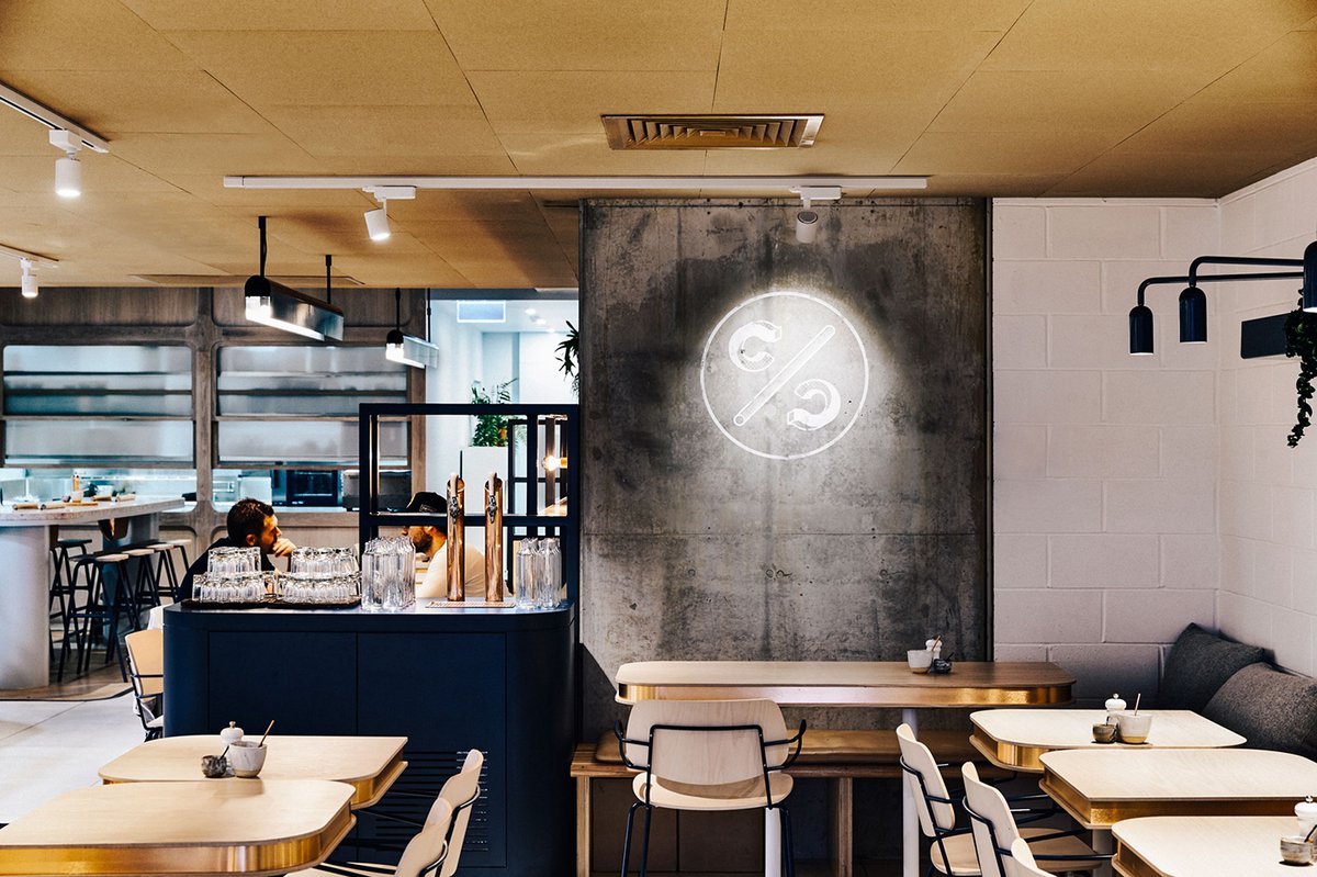 Crux & Co餐飲店品牌vi設計和logo設計——字母組合的標志設計，vi設計，餐飲vi設計，餐飲品牌vi設計，logo設計，品牌標識vi設計，品牌vi設計，品牌策劃，深圳vi設計，左右格局