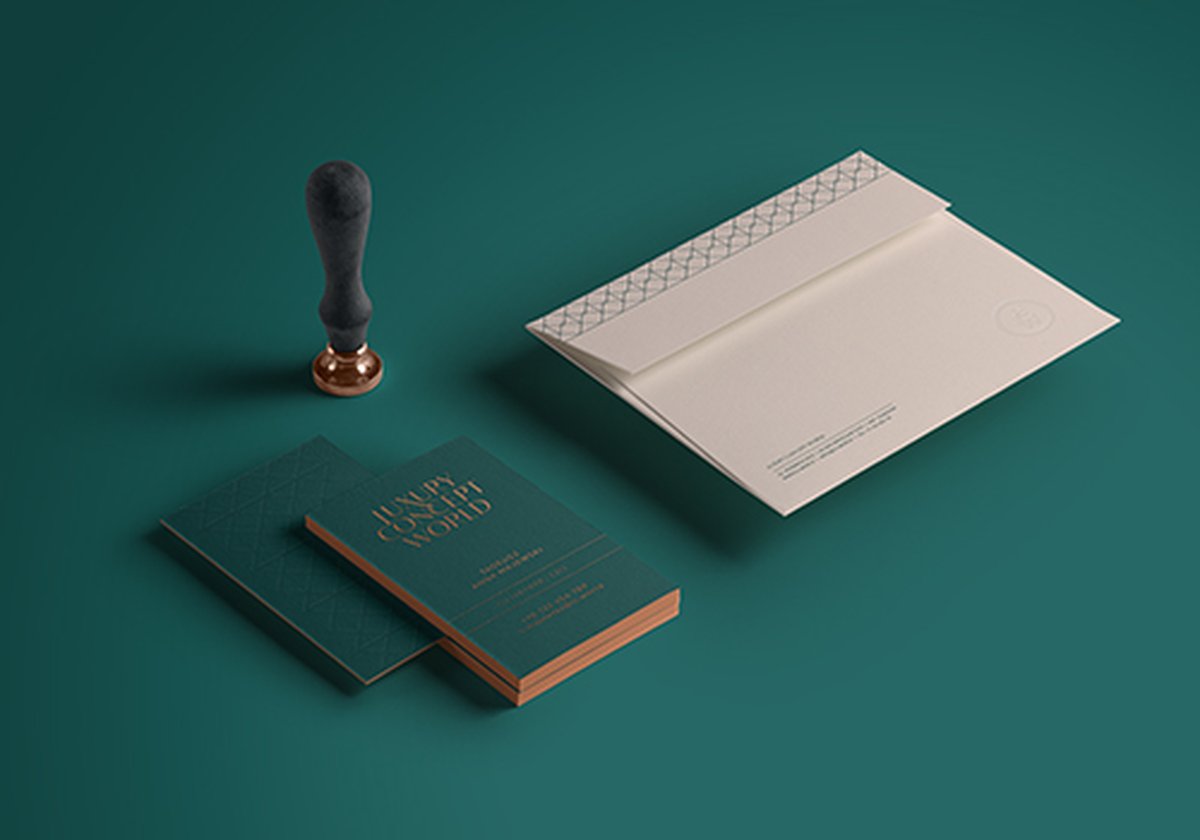 LCW豪華禮賓和精品店vi設(shè)計——燙金logo的視覺識別