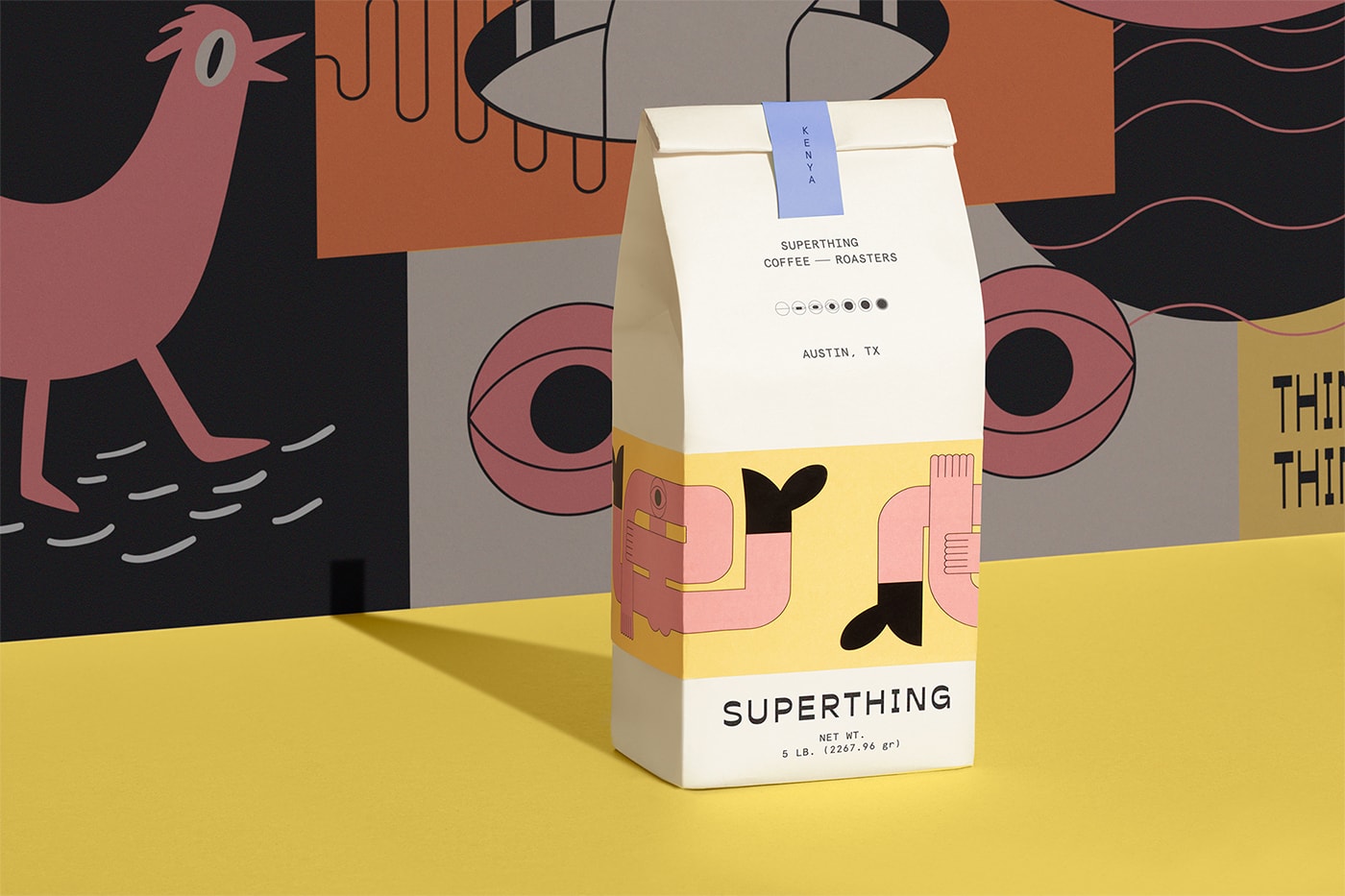 高端Superthing咖啡品牌VI設計 讓品牌戰略落地，餐飲VI設計，餐飲品牌策劃，高端VI設計，深圳VI設計，左右格局