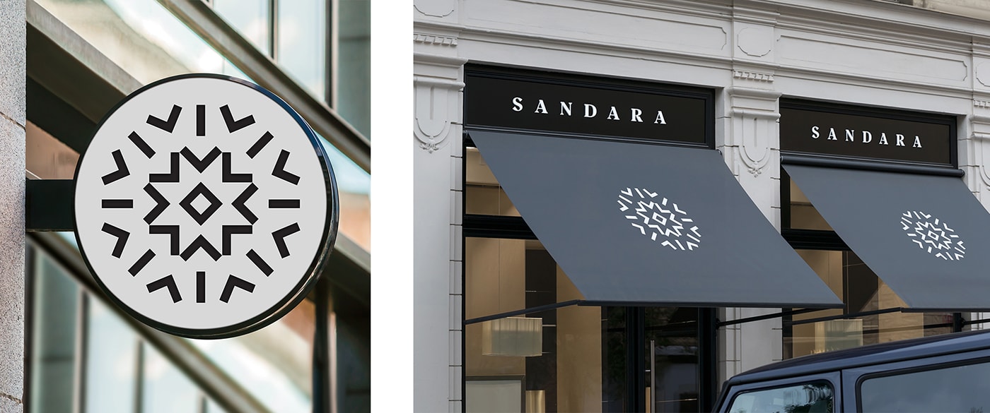 高端奢侈品Sandara鉆石珠寶品牌VI形象設計與包裝設計，珠寶品牌VI設計，珠寶包裝設計，珠寶VI形象設計，深圳VI設計，左右格局
